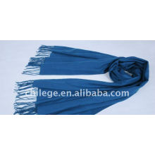 Woman blue Woolen Twill/drill Plain pashmina Scarfs shawls